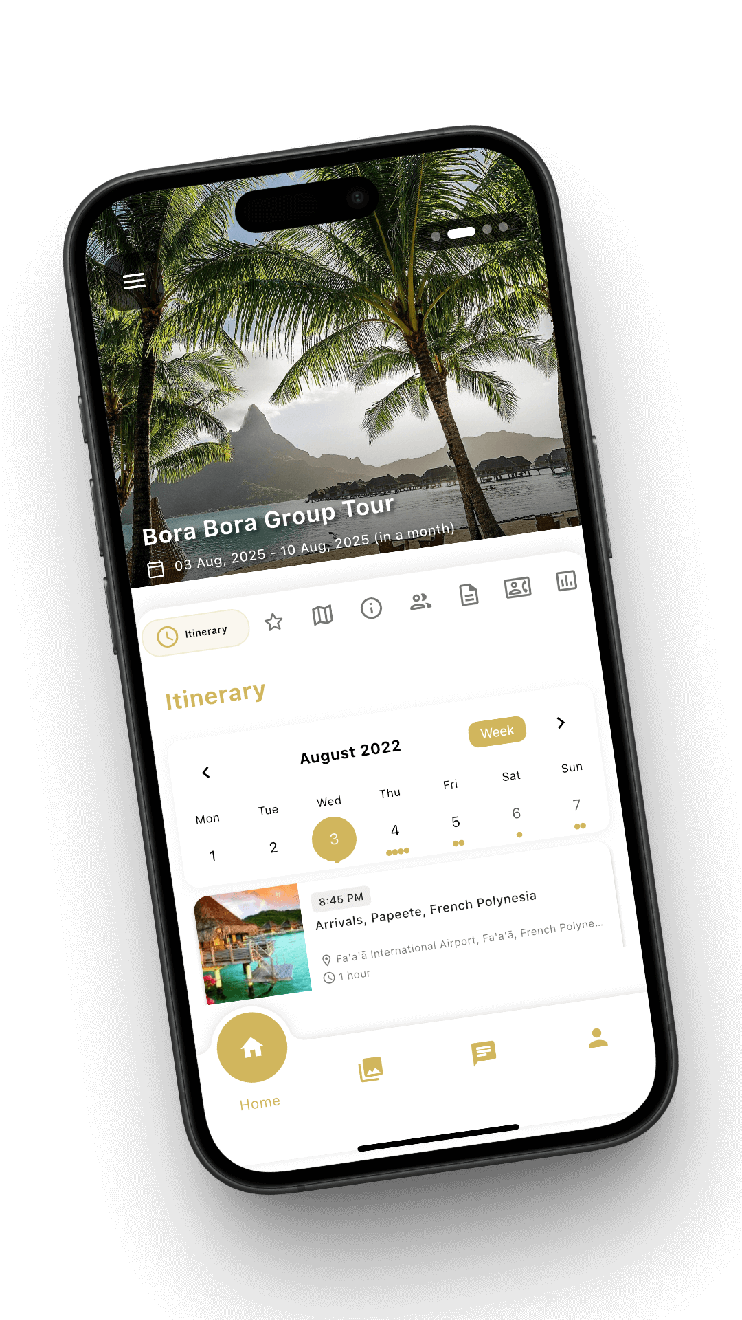 White-label branded travel app
